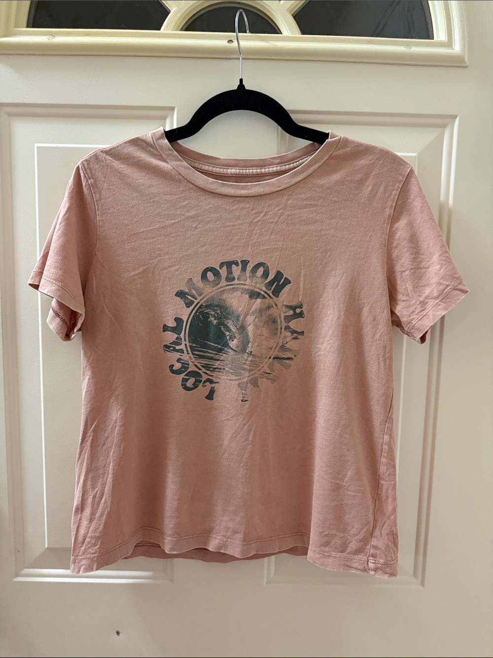 Local Motion Washed Pink Graphic Cotton Tee - Women's Casual Top- Hawaii Local